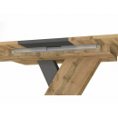 Стол обеденный SIGNAL EXEL дуб артизан/антрацит 140-180/85